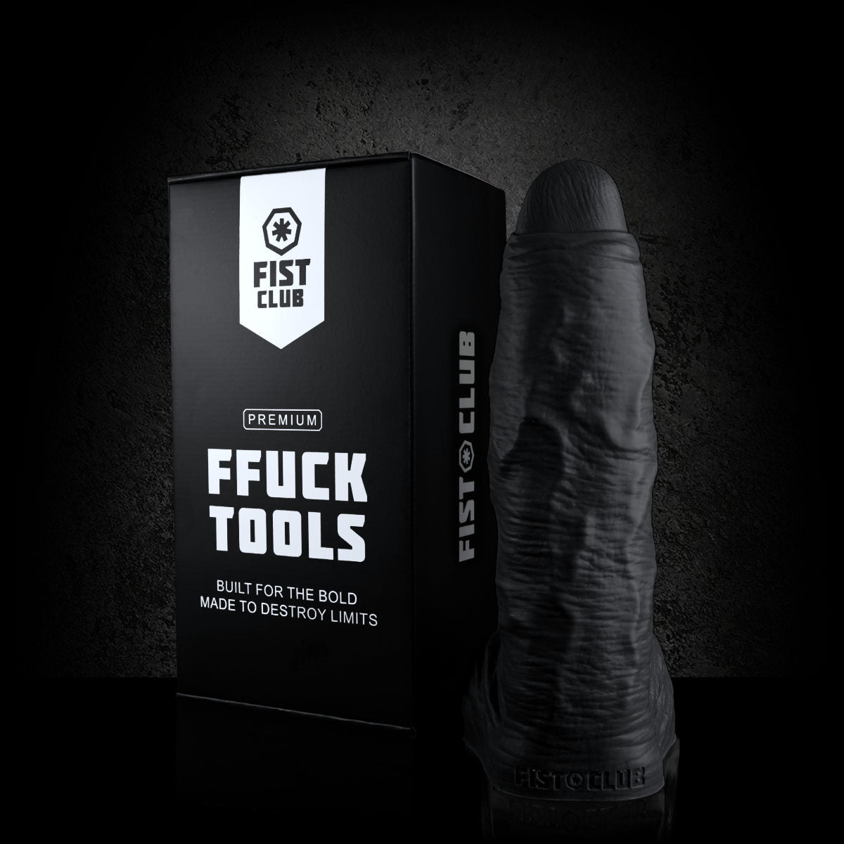 GIRTH QUAKE [BLACK] 38 x 9,6 cm FIST CLUB DILDO