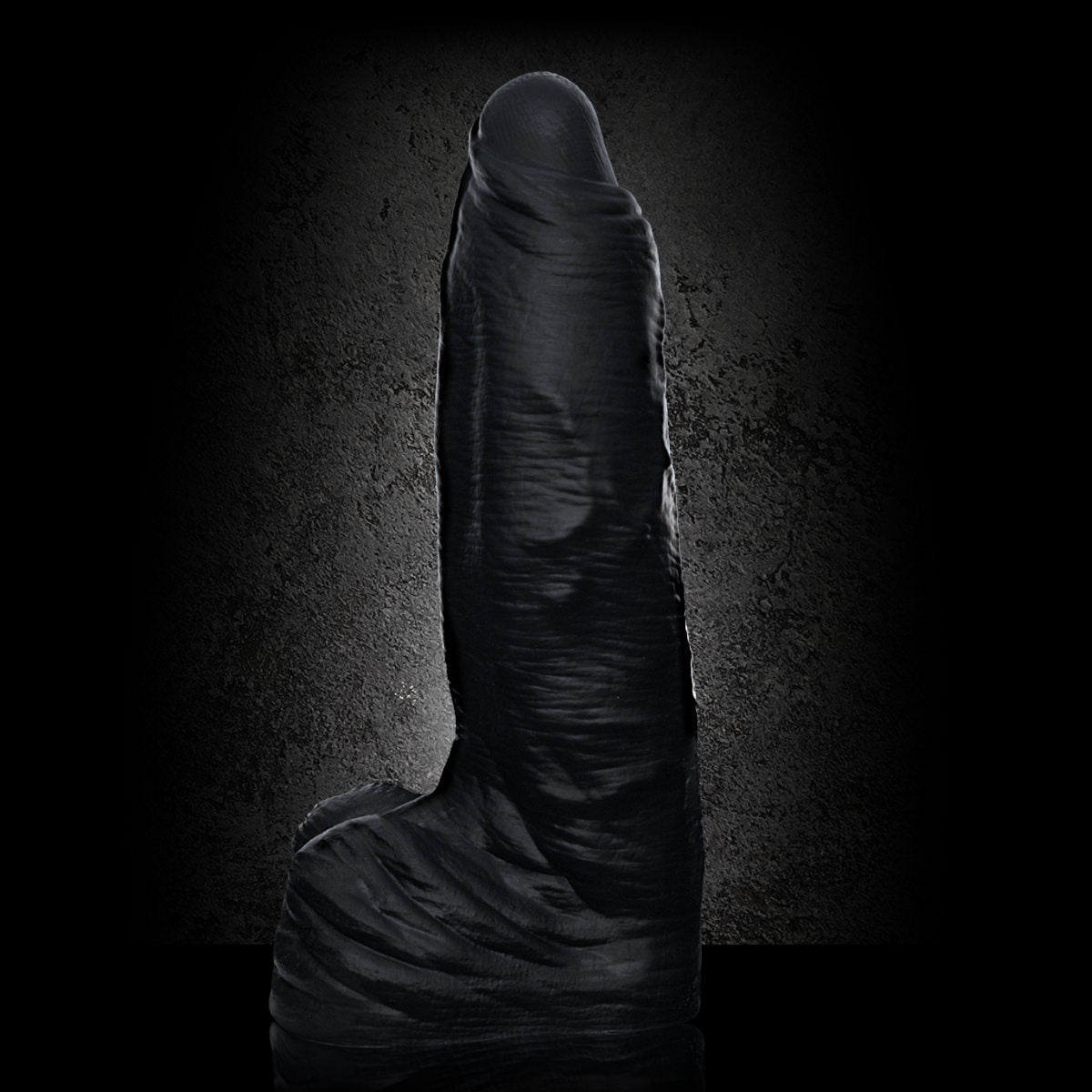 GIRTH QUAKE [BLACK] 38 x 9.6 cm FIST CLUB DILDO